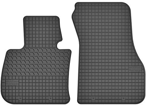 Gummimatten Vorne Gummi Fußmatten Satz für BMW X1 F48 (ab 15) / X2 F39 (ab 15) / 2 F45 (ab 14) / 2 F46 (ab 15) / Mini Countryman F60 (ab 17) / Clubman F54 (ab 15) - 2-teilig