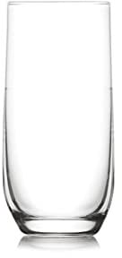 LAV 3X Sude Highball Clear Glasses Water Juice Cocktail Tumblers 415ml/14oz