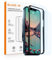 GLASS-M [2 Pack Anti-Blue Light Screen Protector for iPhone 12/12 Pro, Eye Protection Tempered Glass Film with Easy Installation Frame, Blue Light Filter Screen Cover