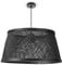 Paco Home Deckenlampe Bambus Hängelampe Korb Boho Lampe Esszimmer Ø42cm Wohnzimmer Hängend Rattan Natur Küche Vintage E27 Retro 1,5m Textilkabel