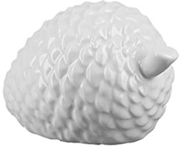 Fink Cone/Dekozapfen,Porzellan,weiß/L.11,B.6,7,H.6,5cm
