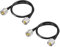 Superbat Cavo RG8X CB 60cm UHF PL259 Maschio a Maschio 50 ohm Bassa Perdita per Radio HAM e CB, Analizzatore di Antenna, Carico Fittizio, Misuratore ROS (2 Pezzi)