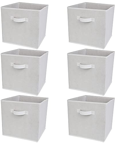 Charles Jacobs - 6 White Fabric Storage Drawers Only