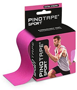 Pinotape Sport Kinesiologisches Tape 5 cm x 5 Meter Pink 2er Pack