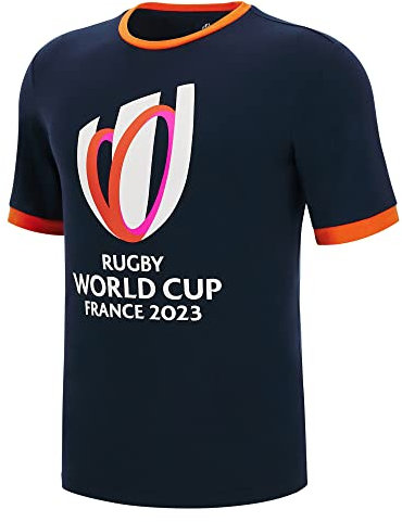 Macron RWC 2023 Rugby World Cup Cotton Tee (Navy)