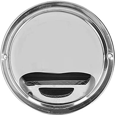 whalebee Abluft Haube Für 60-300mm Durchmesser Lüftungsanlagen, 304 Edelstahl Ventilation Grille, Garage Kitchen Bathroom Wall Air Hood Weather Protection, Polierte