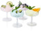 SUREH Martini Gläser 4er Set 4 oz Kristall Martini Coupe Glas Elegant Cocktail Gläser Weinglas Tassen Stielgläser für Bar Martini Manhattan Brandy