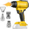 Cordless Heat Gun Compatible with DEWALT 20V Max Battery, Professional Heat Gun with 4 Nozzles, 2-Temp Settings Max 1022°F(550°C) Fast Heating Wireless Heat Gun with LED Light (Battery Not Included)