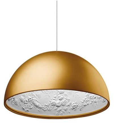 Φ40CM Elegant Hängeleuchte Rund Gold Resin Shade Pendelleuchte Sky-Garden Sculpture Creative Design Esszimmerlampe Höhenverstellbar Pendellampe Wohnzimmer Esstisch Galerie Cafe Hängelampe,E27