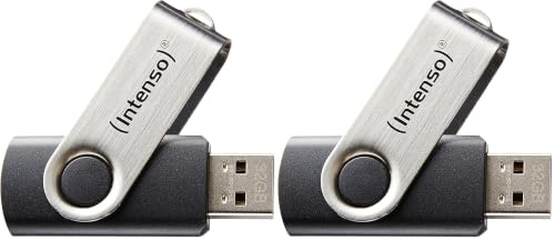 Intenso Basic Line 32 GB USB-Stick USB 2.0 Silber/schwarz (Packung mit 2)