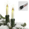 hellum LED-Filament Lichterkette Weihnachtsbaum Made-in-Germany mit Flammeneffekt, Lichterkette mit Weihnachtskerzen mit Clip, 30 Lichter, beleuchtete Länge 29m, für außen mit teilbarem Stecker 430233