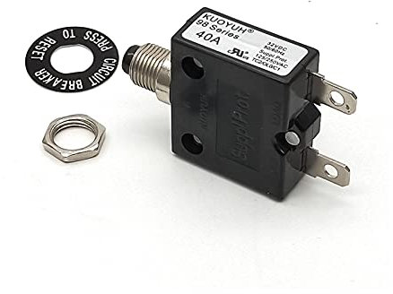 Leistungsschalter der Serie 98, 40 A, manueller Reset, thermischer Überlastschutzschalter, Mini-Leistungsschalter Automatischer Schalter (Color : 35a, Size : No cap)