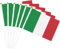 Italien-Flaggen, 20 Stück, kleine italienische Handflaggen auf Stäbchen, Italien-Handflaggen für Festivals, Sportparade, Club, Gartenparty-Dekoration, UV-beständig, wetterfest, lichtecht (Italien)