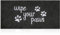 HLFMVWE Outside Door Mats for Home Entrance Large Funny Doormat Wipe Your Paws Mat Welcome Mat for Front Door Indoor Outdoor with Non Slip Rubber Dog Mats, Black 120x 45 cm