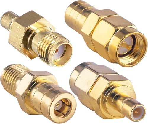 HiAoey SMB to SMA Antenna Adapter Kit 4 Types Coax Adapter SMB to SMA Male to Female RF Coaxial DAB Aerial Adapter Kits for Sirius XM Satellite Radio Antenna Radio Aerial Car DAB Radio