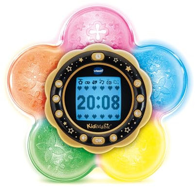 VTech - KidiMagic Galaxy Light Violet, Radio Réveil Enfant 9 en 1 avec Effets Lumineux, Projection d'Aurores Boréales au Plafond, Enceinte, Jeux, Cadeau Enfant de 6 Ans à 12 Ans - Contenu en Français