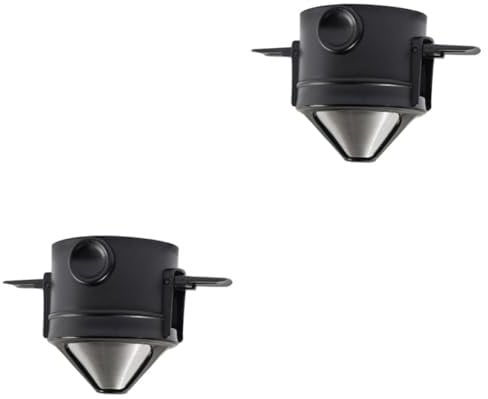 SHOWERORO 2pcs Portable Coffee Filter Stainless Steel Dripper for Single Cup Brewing Compatible Mugs Dishwasher Safe Oil Resistant Easy to Clean