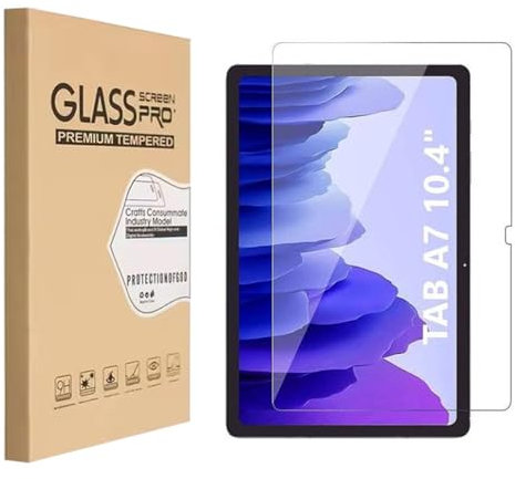 Pellicola protettiva in vetro temperato progettata per Samsung Galaxy Tab T500-T505 A7 (2020) 10,4 pollici, pellicola salvaschermo in vetro temperato, HD, durezza 9H, antigraffio, sensibile al tatto,