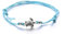 Generisch aninu Armband mit Schildkröte & GPS Live Tracking – Turtles Fußkettchen für Damen, Partner Armbänder für Frauen, Mädchen & Kinder, Surfer Freundschaftsarmbänder, Boho (Sand)