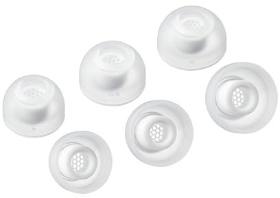 AZLA SednaEarfit MAX TWS 6 White - Auricolari per cuffie wireless, con cancellazione del rumore, cuscinetti di ricambio compatibili con Sony, Samsung, Sennheiser e Devialet (bianco, S-MS-M)