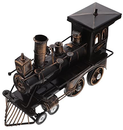 HOLIDYOYO Simulation Lokomotive Spielzeug Zug Lokomotive Dekoration Für Wohnzimmer Desktop Ornament