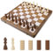 GGIE 2 IN 1 Chess Set for Adults,16” Chess Board with Checkers,Magnetic Wooden Folding Chess Game, Travel Chess Set with 2 Extra Queens Toys for Boys and Girls