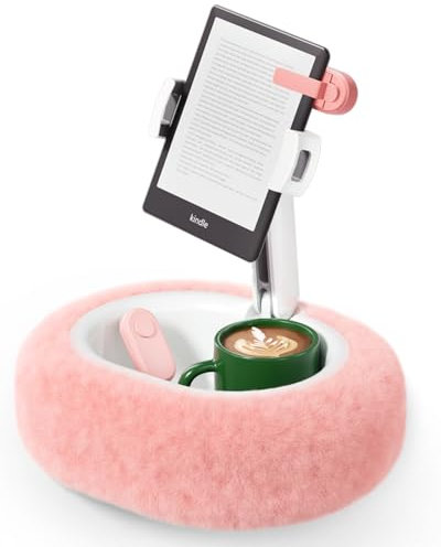 SupeDesk Tablet Halterung Bett,Kindle Halterung Kissen,iPad Ständer,kompatibel mit 4–11 Geräten,Handyhalterung, Kindle Halter für Sofa,Schoß,Bett, zum Lesen und Videoschauen,kuschelig weich & bequem