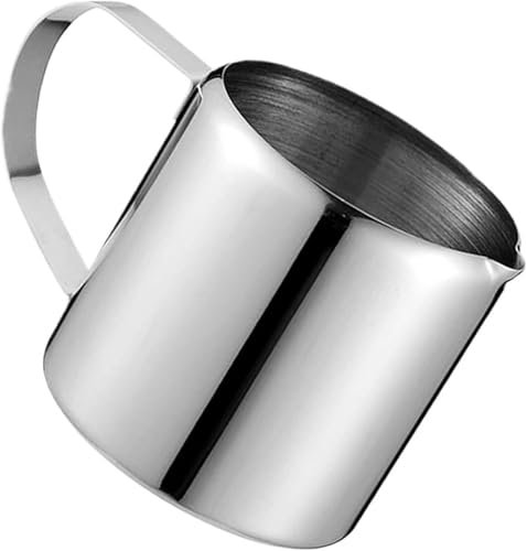 Milk Frothing Pitcher 150ml Stainless Steel Espresso Cup Coffee Art Mug Mini Milk Jug for Frothing and Steaming