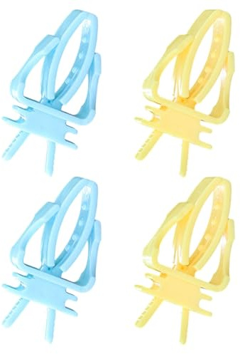 Vogelfutterstation Clips für Käfig, Obst, Gemüse, Snacks und Spielhalter, Diät-Clip, 4 Stück ausgewogene Diät-Clip für Papageien