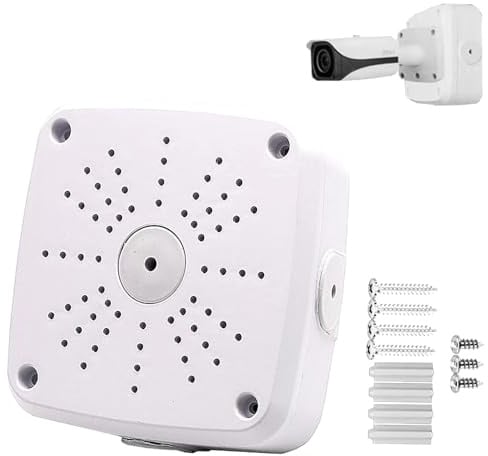 PUYREEINN Universal Dome Sicherheitskamera Mount Box. Sicherheitskamera Mount Bracket, CCTV IP Überwachung Dome Kameras Halter, ABS Plastik Dome Kamera Mount