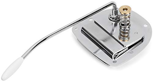 KIMISS Pont Trémolo pour Guitare électrique Jazzmaster, Accessoires pour Instruments de Musique en Métal avec Poignée d'engrenage Trémolo et Vis