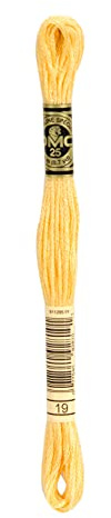 DMC 6-Strand Embroidery Cotton 8.7Yd-Medium Light Autumn Gold