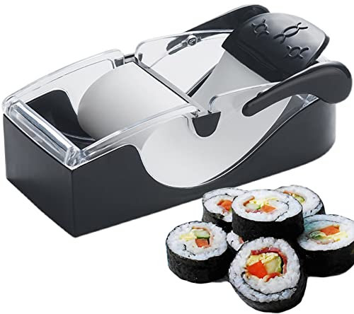 Xrten Sushi Set, Sushi Roller, DIY Sushi Maker, Sushi Machine for Beginners and Professionals, Black