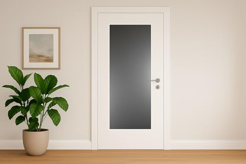 Herodur ESG 4mm Sicherheitsglas Türglas Türfüllung Innentürverglasung (Lichtausschnitt Mastercarre weiß)