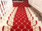 LIVEINU Selbstklebend Stufenmatten Treppen Teppich Halbrund Waschbar Starke Befestigung Anthrazit Klassisch Treppen-Matten 24x65cm (15 Stück) Rot 3
