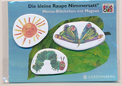 Die kleine Raupe Nimmersatt - 3 Memo-Blöckchen mit Magnet