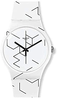 Swatch Unisex ErwachseneArmbanduhr Analog Quarz Silikon SUOW164