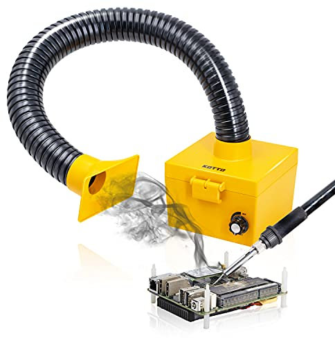KOTTO Soldering Smoke Absorber, Electric Iron Welding Fume Extractor Soldering Smoke Absorber Remover DIY Fume Extractor Filter with Strong Suction
