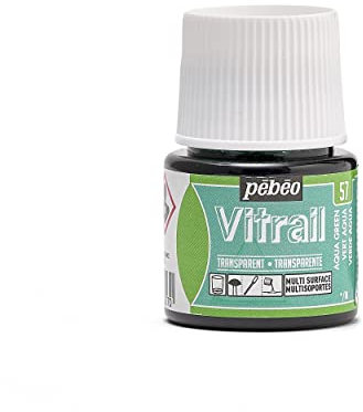 PEBEO 050057 Vitrail Paint, blaugrün, 45 ml (Pack of 1), 45 Milliliter