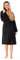 Bademantel Damen - 100% Baumwolle (350g/m²) OEKO-TEX® Zertifiziert - Morgenmantel Damen mit Kapuze, 2 Taschen, Gürtel - Schwarz - L