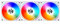 Lian-Li UNI FAN AL120 RGB PWM Lüfter, 3er Pack inkl. Controller - 120mm, weiß