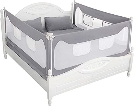 FOGUO Bettschutzgitter Reise, Baby Bettgitter Boxspringbett, Bettgitter fur Kinder, Sicherheitsschutz Kinderbettgitter, Rausfallschutz für Baby, für Babys und Erwachsenen