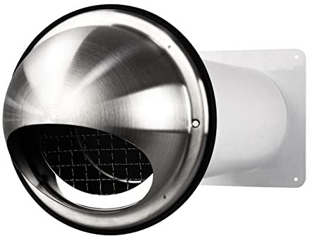 Sistema de conexión para muros, campana extractora, diámetro de 100, 125 y 150 mm, sin válvula antirretorno, diámetro de 125 mm