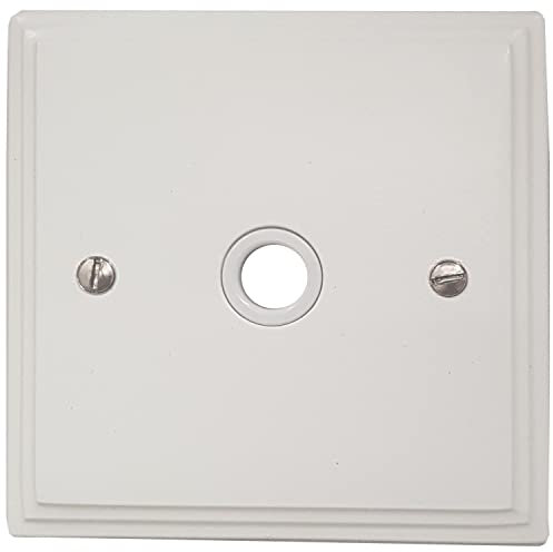 G&H VW79W Victorian Plate Matt White 1 Gang Flex Outlet Plate