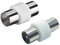 10PZ ADATTATORE CAVO ANTENNA TV femmina - femmina