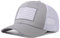 SIBOSHA American Flag Trucker Hat - Baseball Cap für Herren & Damen, atmungsaktives Mesh, verstellbarer Snapback-Verschluss, Grau/Weiß, Einheitsgröße