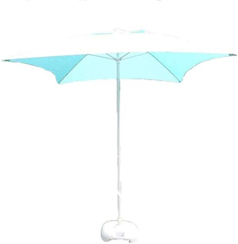Parasols de jardin d'extérieur 6,56 pieds 2 m Parasol carré avec os en fibre de verre de 11 cm, abri solaire Uv50 + pour terrasse, piscine, plage good