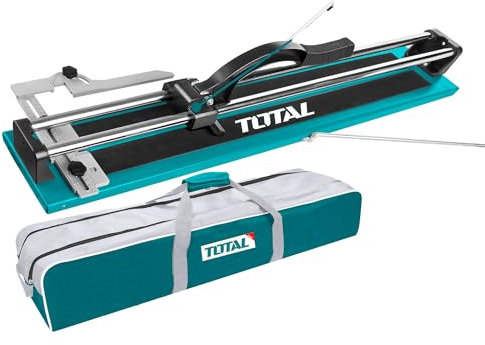 TOTAL - Coupe-carreaux Manuel | 800 mm | Épaisseur de coupe maximale de 14 mm | Inclut 1 Lame en Tungstène