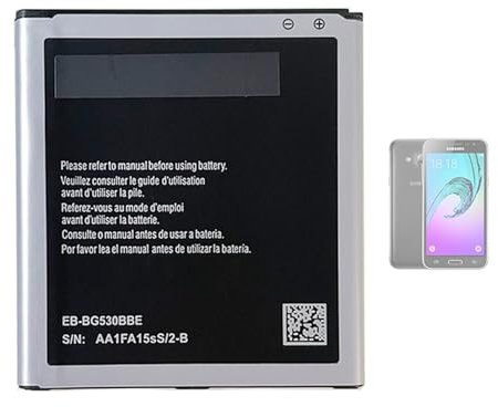Aousavo EB-BG531BBE EB-BG530BBE- Batteria di ricambio compatibile con Galaxy Grand Prime SM G531F J5 J500F J3 2016 SM J320F
