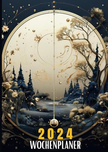 Wochenplaner 2024: Kalender buch XXL 2024 I A4 I 1 Seite / Tag mit Zeiteinteilung
